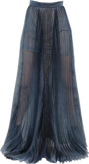 Plisse Silk Organza Skirt 