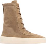 Suede Lace Up Boots 