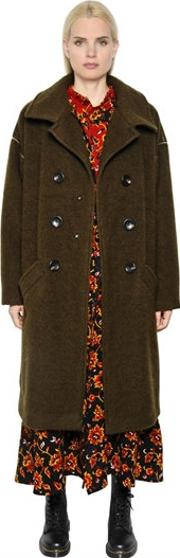 Double Breasted Wool & Mohair Coat 