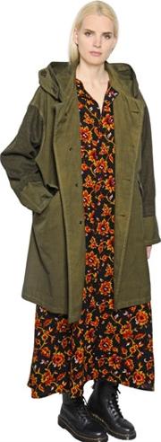 Hooded Oxford Military Parka 