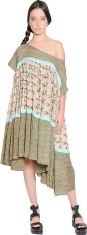 Printed Cotton Voile Dress 
