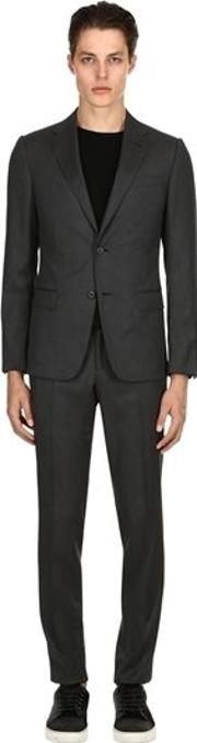 Lined Plain Wool Serge Suit 
