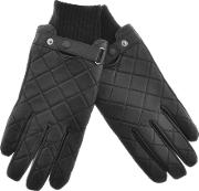 Quilted Leather Gloves 