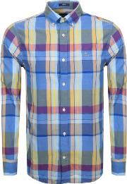 Long Sleeved Oxford Madras Check Shirt