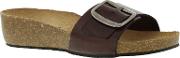 New  Chloe Womens Black Brown Leather Sandals Ladies Shoes...