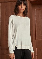 Very Relaxed Knit Jersey Tee
