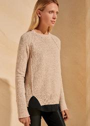Wool Cashmere Speckle Relaxed Sweater Snood