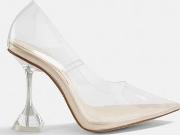 Clear Feature Court Heel Shoes