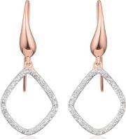 Rose Gold Riva Diamond Kite Earrings Diamond 