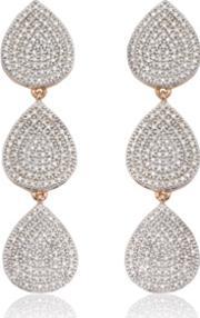 Rose Gold Vermeil Alma Cocktail Earrings Diamond