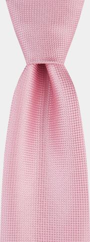 pink textured natte tie