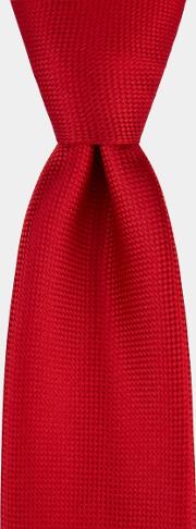 red textured natte tie