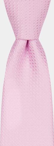 baby pink textured tie
