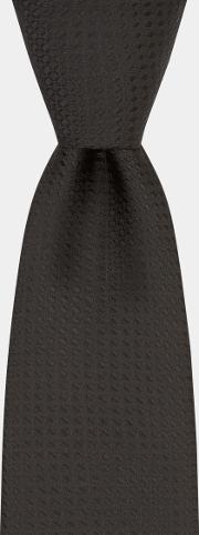 black textured tie