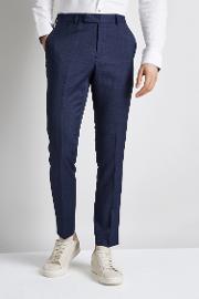blue check trousers