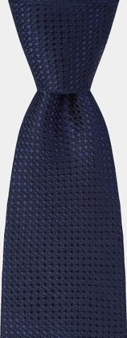 navy textured tie