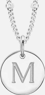 Initial Charm Necklace M