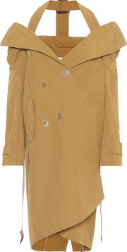 Cotton Blend Trench Coat 