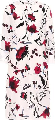 Floral Abstractic Printed Dress 