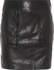 Patti Leather Miniskirt 