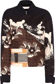 Patch Printed Bomber Jacket 