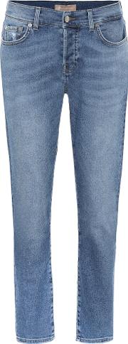 Asher Mid Rise Cropped Jeans 
