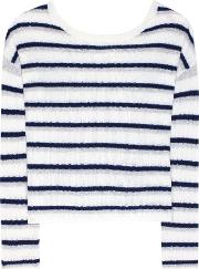 Calanta Striped Cashmere Sweater 