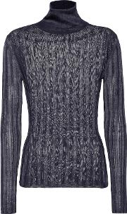 Ribbed Turtleneck Sweater 