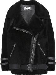Velocite Leather Trimmed Shearling Jacket 