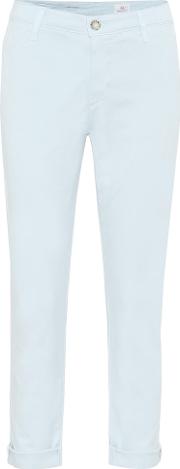 Caden Chino Mid Rise Straight Jeans 