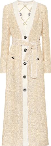 Belted Tweed Coat 