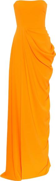 Reed Strapless Crepe Gown 