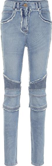 Distressed High Rise Skinny Jeans 