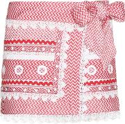 Embellished Cotton Miniskirt 