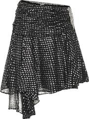 Silk Fil Coupe Miniskirt 
