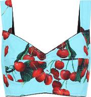 Exclusive To Mytheresa Cherry Printed Bustier 