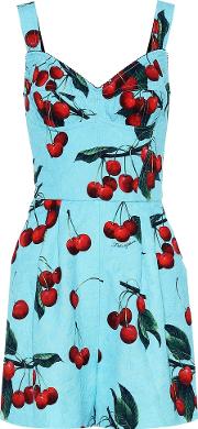 Exclusive To Mytheresa Cherry Printed Cotton Blend Playsuit 