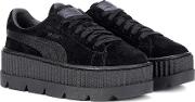 Cleated Creeper Suede Sneakers 