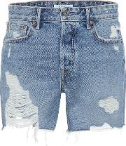 Jourdan Distressed Denim Shorts 