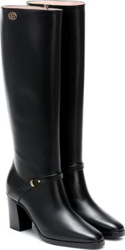 Double G Leather Knee High Boots 