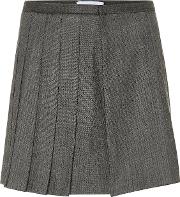Wool Blend Miniskirt 