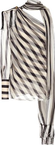 Striped Silk Top 