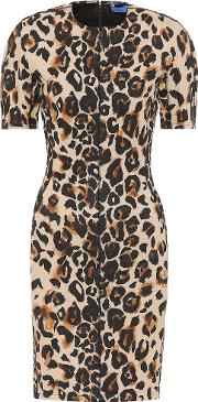Leopard Print Jersey Dress 