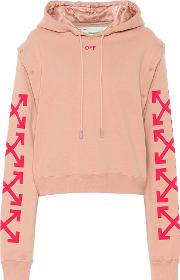 Cropped Cotton Hoodie 