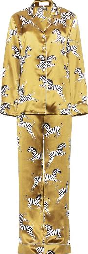 Lila Mona Silk Pyjamas 