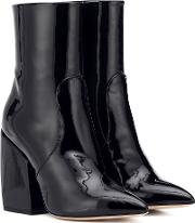 Solar Patent Leather Ankle Boots 