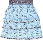 Bibi Printed Cotton Miniskirt 