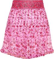 Pippa Printed Cotton Miniskirt 