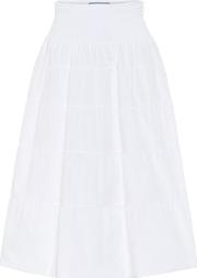 Cotton Midi Skirt 