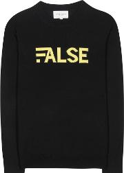 False Wool Blend Sweater 